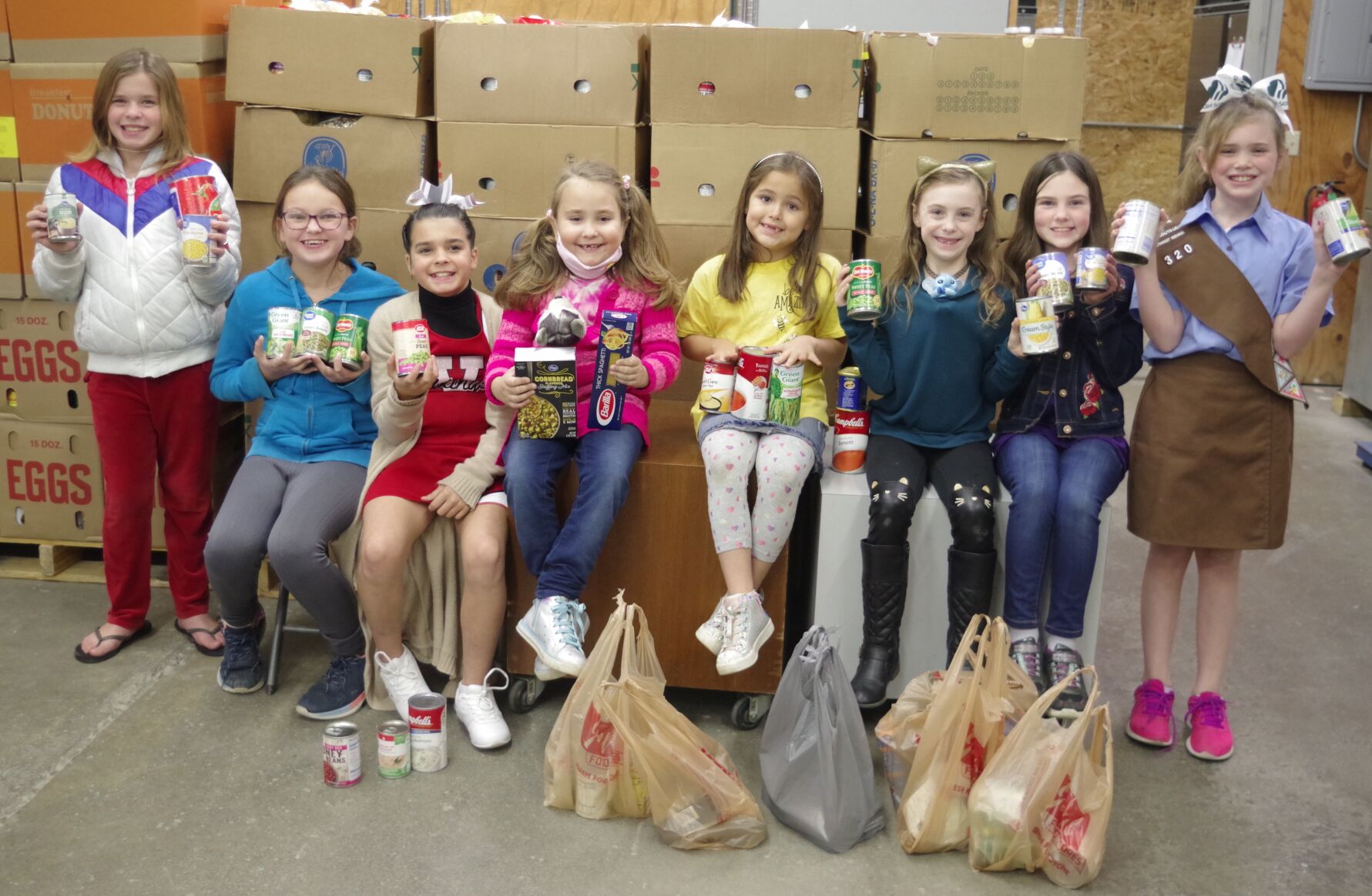 Girl Scouts give back